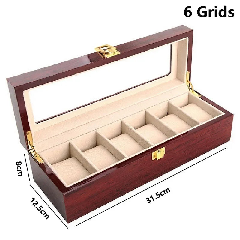 Wooden Watch Box, Eco-Friendly Storage Case