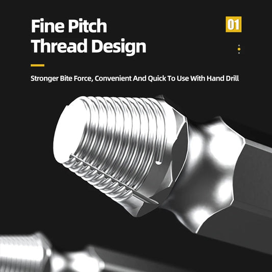 Damaged Screw & Broken Bolt Extractor Set