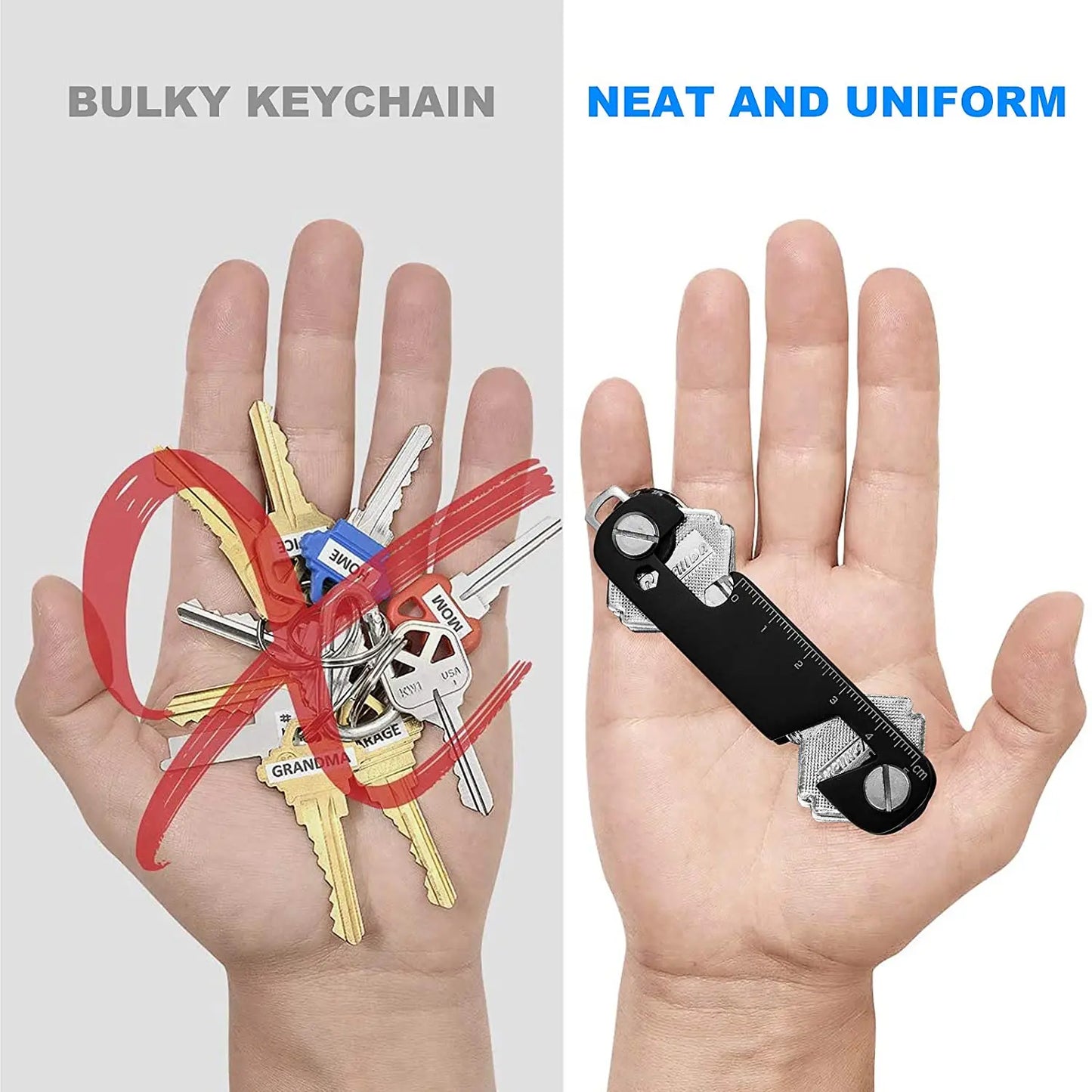 Smart Key Organizer Holder, Compact EDC Keychain