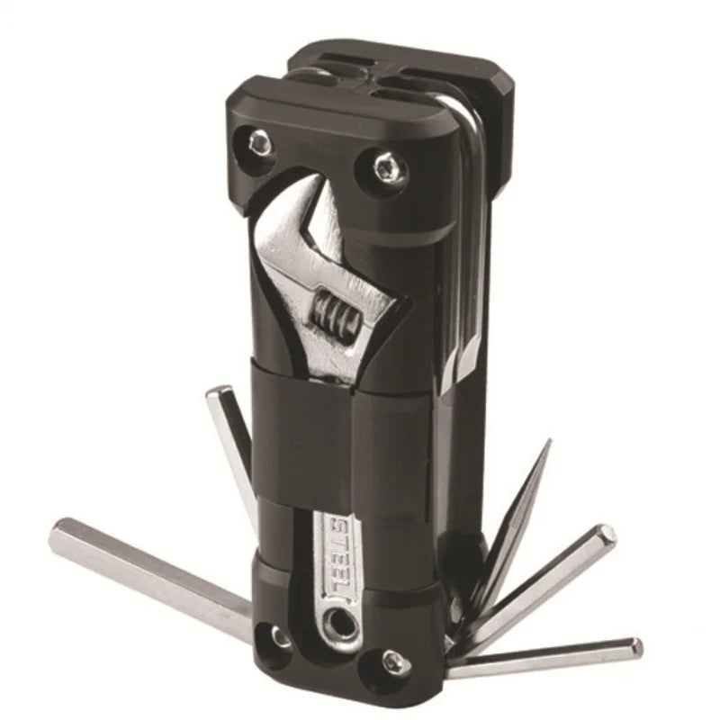 Motorcycle & Bicycle Multitool Kit — Tire Repair, Chain & Screwdriver Set