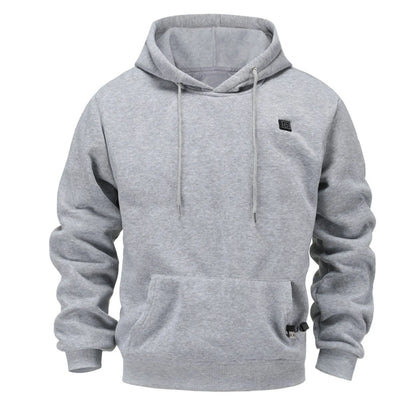 USB Heated Hoodie Sweatshirt, Unisex Thickened Pullover