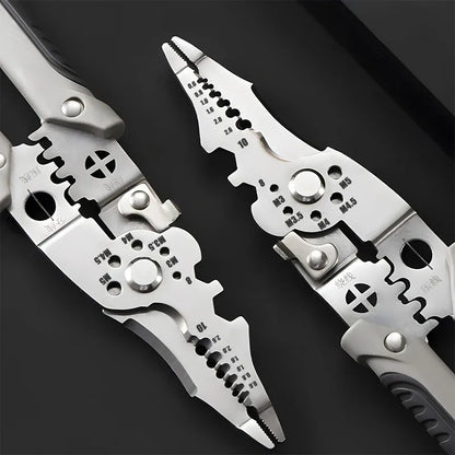 6-in-1 Multifunctional Electrician Pliers, Wire Stripper & Crimping Tool