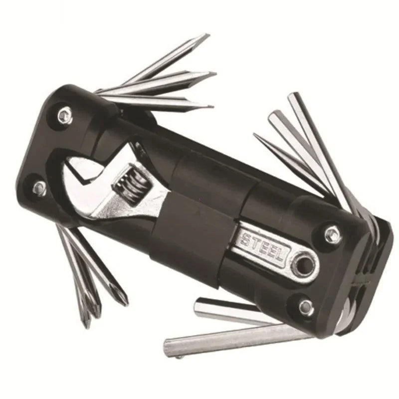 Motorcycle & Bicycle Multitool Kit — Tire Repair, Chain & Screwdriver Set