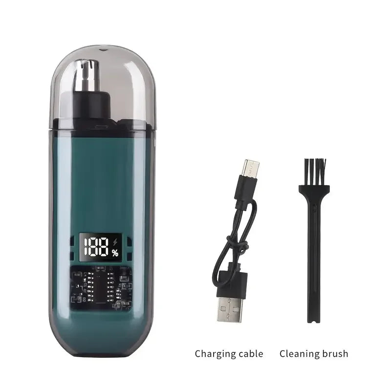USB Electric Nose & Ear Hair Trimmer, Portable Mini Clipper
