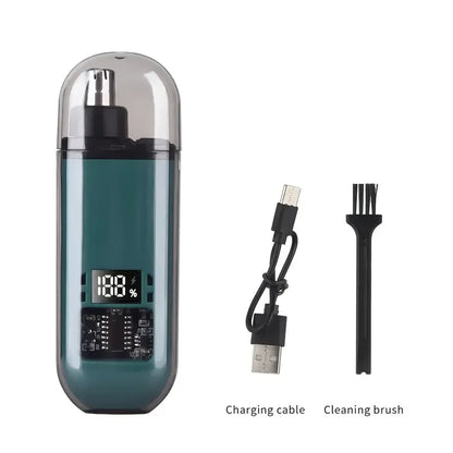 USB Electric Nose & Ear Hair Trimmer, Portable Mini Clipper