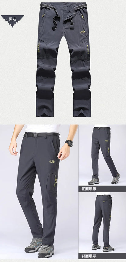Men's Lightweight Tactical Hiking Pants, Quick Dry Stretch Up to 5XL