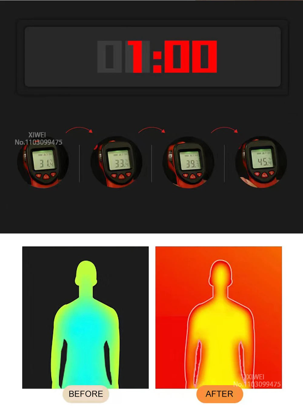 USB Electric Heated Jacket,2-21 Heating Zones