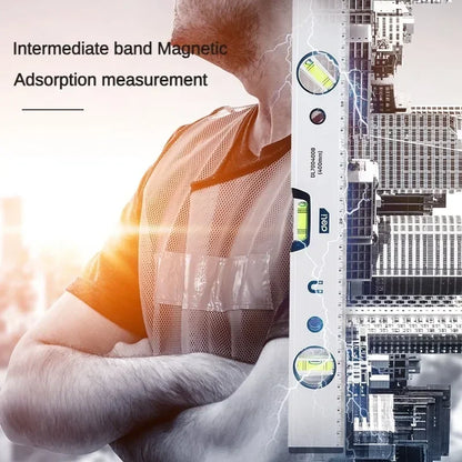 Magnetic Torpedo Spirit Level, aluminum 3-Vial