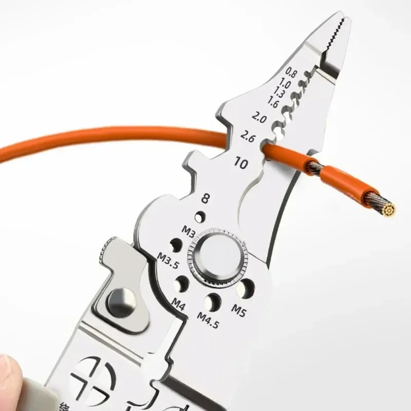 6-in-1 Multifunctional Electrician Pliers, Wire Stripper & Crimping Tool