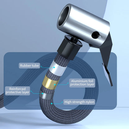 Portable Smart Tire Inflator, 12V Cordless Air Compressor