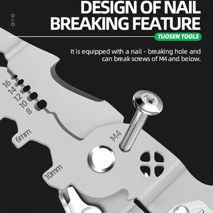 Foldable Wire Stripper & Crimping Pliers — Multifunctional