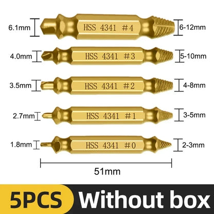 Damaged Screw & Broken Bolt Extractor Set