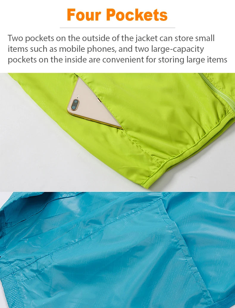 Men's Waterproof Hiking Windbreaker