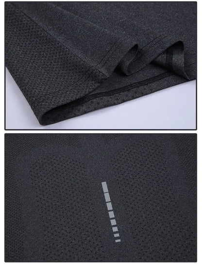 Men's Quick Dry Short Sleeve Sports Top, Breathable Cycling & Running Tee