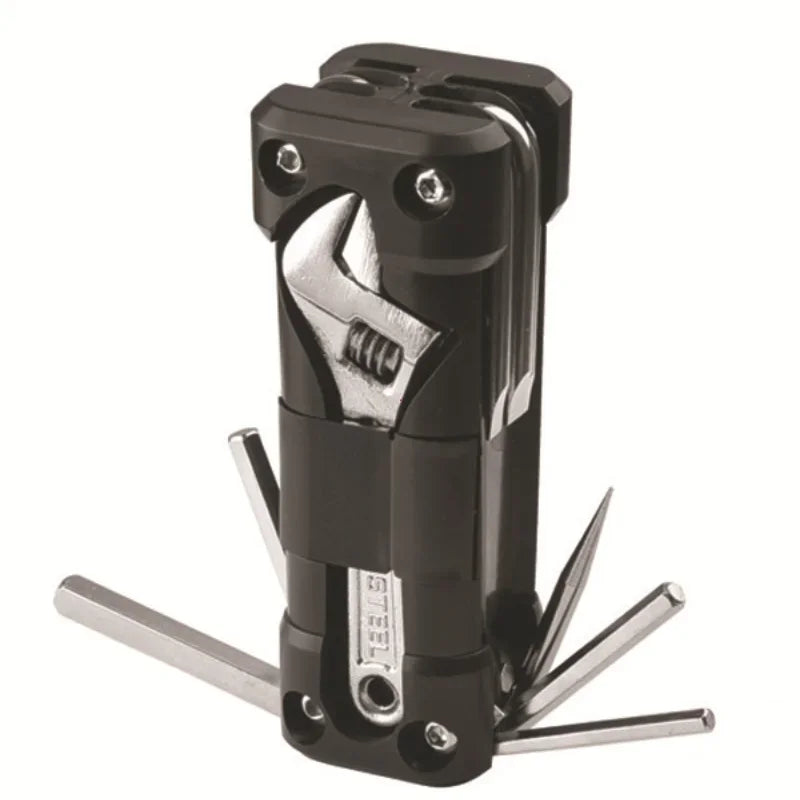 Motorcycle & Bicycle Multitool Kit — Tire Repair, Chain & Screwdriver Set