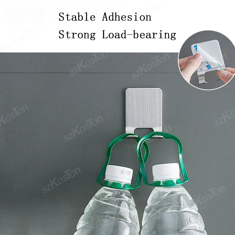 No-Drill Razor Holder, Adhesive Wall-Mounted Bathroom Hook