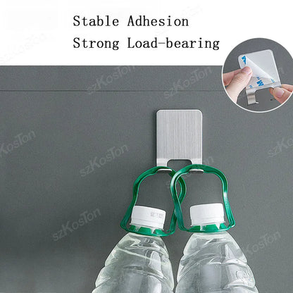 No-Drill Razor Holder, Adhesive Wall-Mounted Bathroom Hook