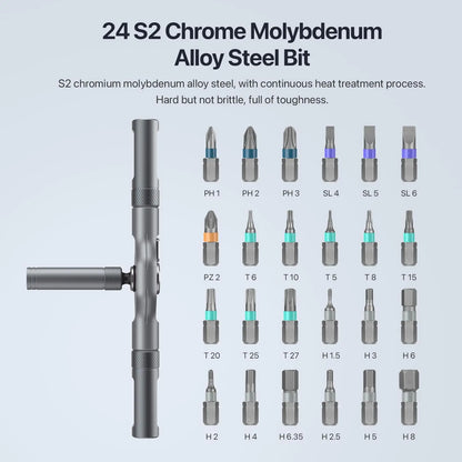 24-in-1 Mini Ratchet Screwdriver Set