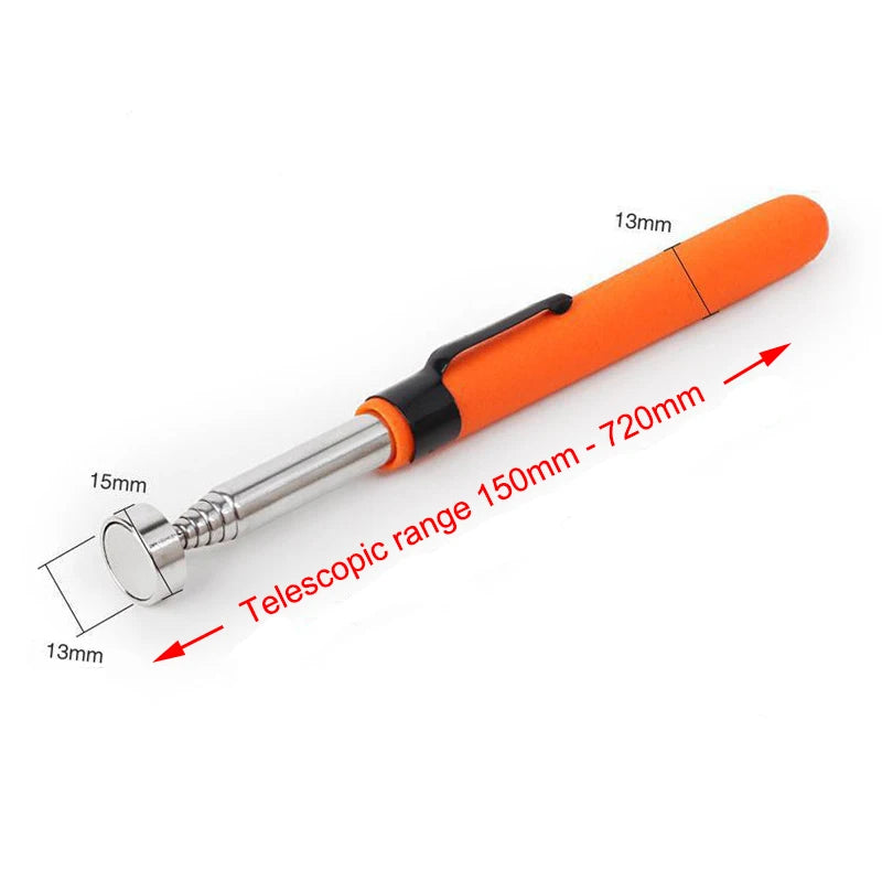 Telescopic Magnetic Pickup Rod, Extendable Retrieval Pen Tool