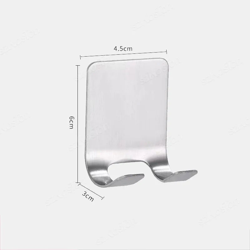 No-Drill Razor Holder, Adhesive Wall-Mounted Bathroom Hook