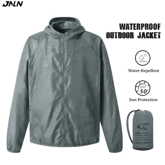 Men's Waterproof Windbreaker, Quick Dry Sun Protection Jacket
