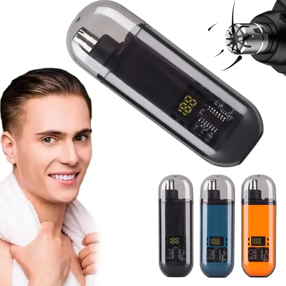 USB Electric Nose & Ear Hair Trimmer, Portable Mini Clipper