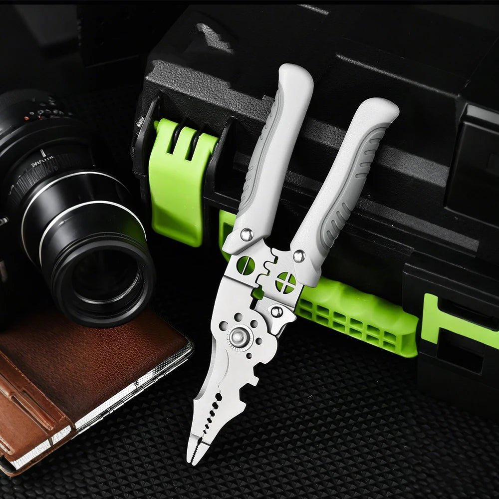 6-in-1 Multifunctional Electrician Pliers, Wire Stripper & Crimping Tool