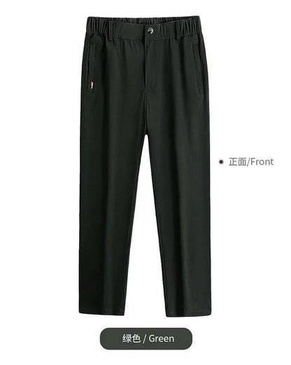 Men's Ice Silk Summer Pants, quick Dry Stretch Up to 7XL