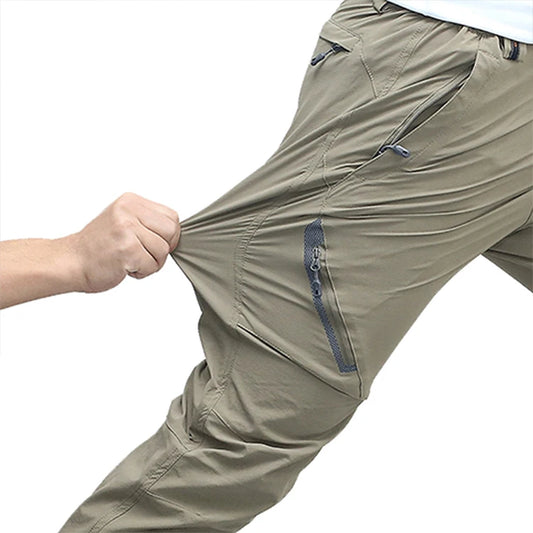 Men's 4-Way Stretch Outdoor Pants, Lightweight Quick Dry Unisex