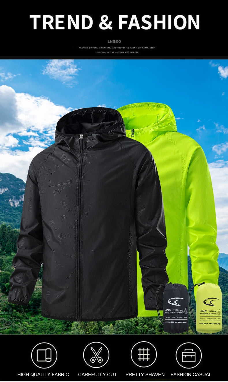 Men's Waterproof Hiking Windbreaker