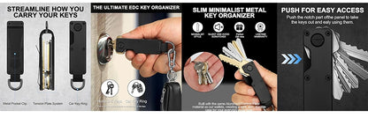 Smart Key Organizer Holder, Compact EDC Keychain