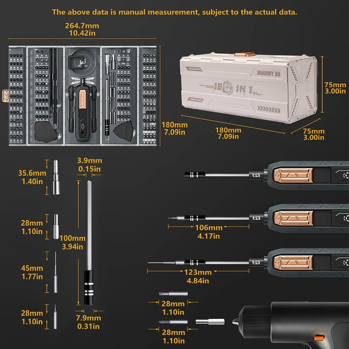 180-in-1 Precision Screwdriver Set