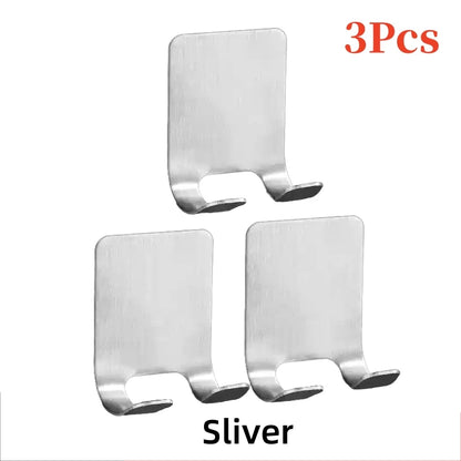 No-Drill Razor Holder, Adhesive Wall-Mounted Bathroom Hook