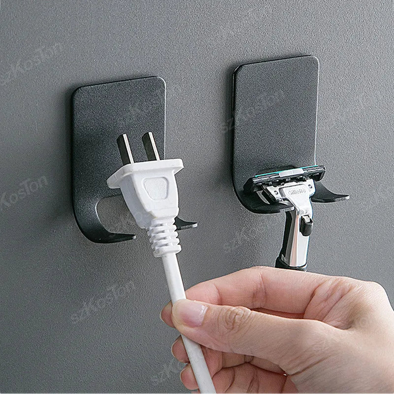 No-Drill Razor Holder, Adhesive Wall-Mounted Bathroom Hook
