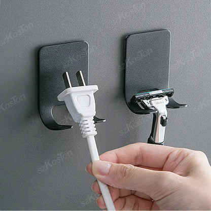 No-Drill Razor Holder, Adhesive Wall-Mounted Bathroom Hook