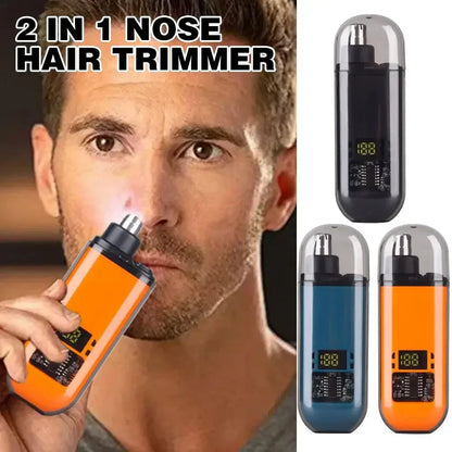 USB Electric Nose & Ear Hair Trimmer, Portable Mini Clipper