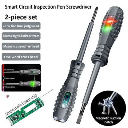 Voltage Tester & Electrician Screwdriver Set (2pcs)