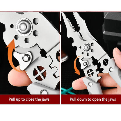 6-in-1 Multifunctional Electrician Pliers, Wire Stripper & Crimping Tool