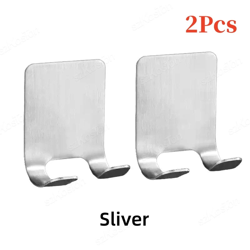 No-Drill Razor Holder, Adhesive Wall-Mounted Bathroom Hook