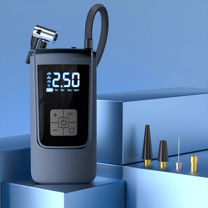Portable Smart Tire Inflator, 12V Cordless Air Compressor