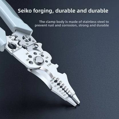 6-in-1 Multifunctional Electrician Pliers, Wire Stripper & Crimping Tool