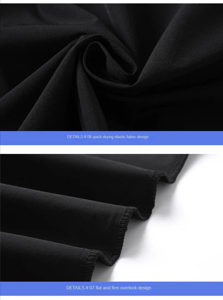 Men's Ice Silk Summer Pants, quick Dry Stretch Up to 7XL