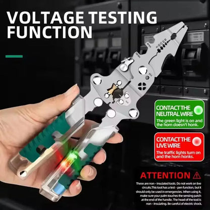 Foldable Wire Stripper & Crimping Pliers — Multifunctional