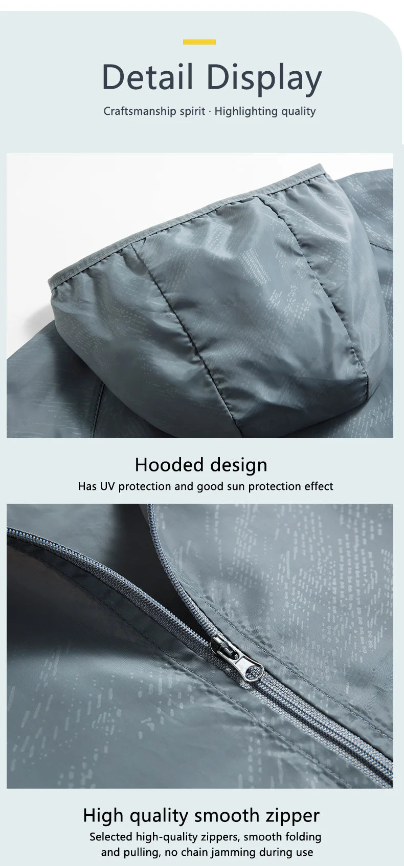 Men's Waterproof Windbreaker, Quick Dry Sun Protection Jacket