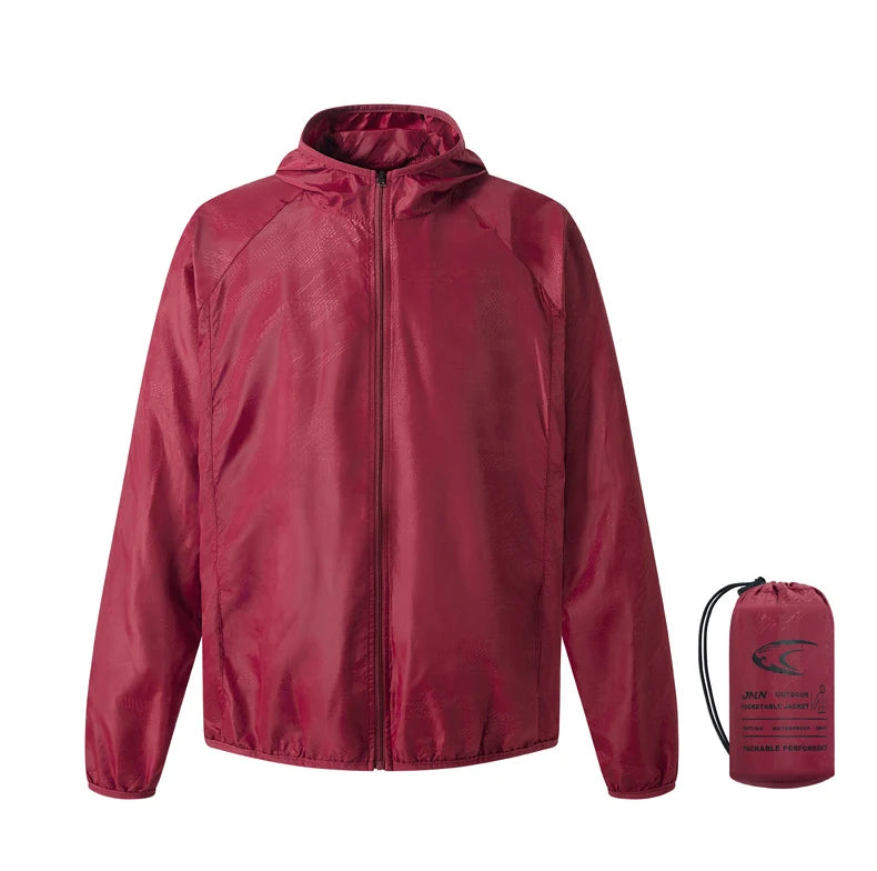 Men's Waterproof Windbreaker, Quick Dry Sun Protection Jacket