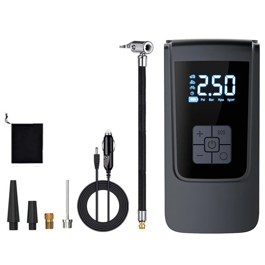 Portable Smart Tire Inflator, 12V Cordless Air Compressor