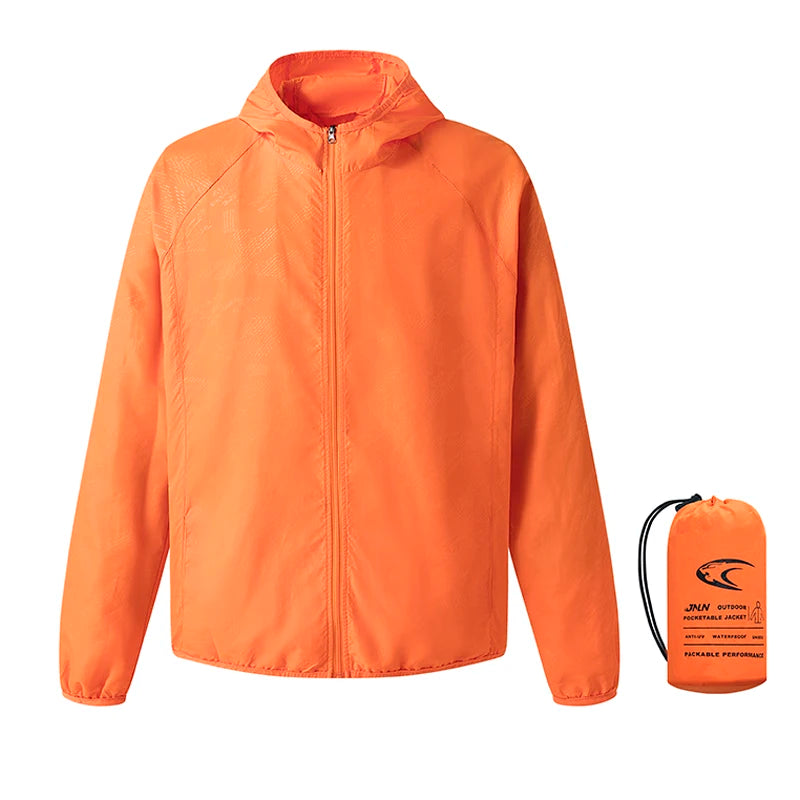 Men's Waterproof Windbreaker, Quick Dry Sun Protection Jacket