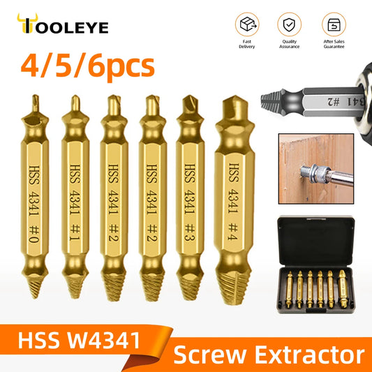 Damaged Screw & Broken Bolt Extractor Set