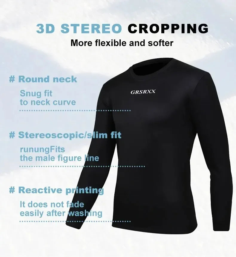 Winter Thermal Cycling Base Layer, fleece Long Sleeve