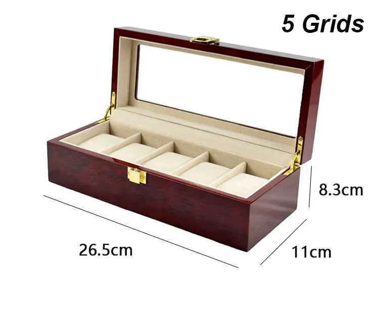 Wooden Watch Box, Eco-Friendly Storage Case